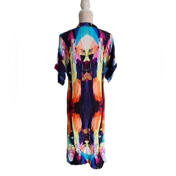 Stillwater The High Slit Shirt Dress Crystal Prism - Picture 3 of 7